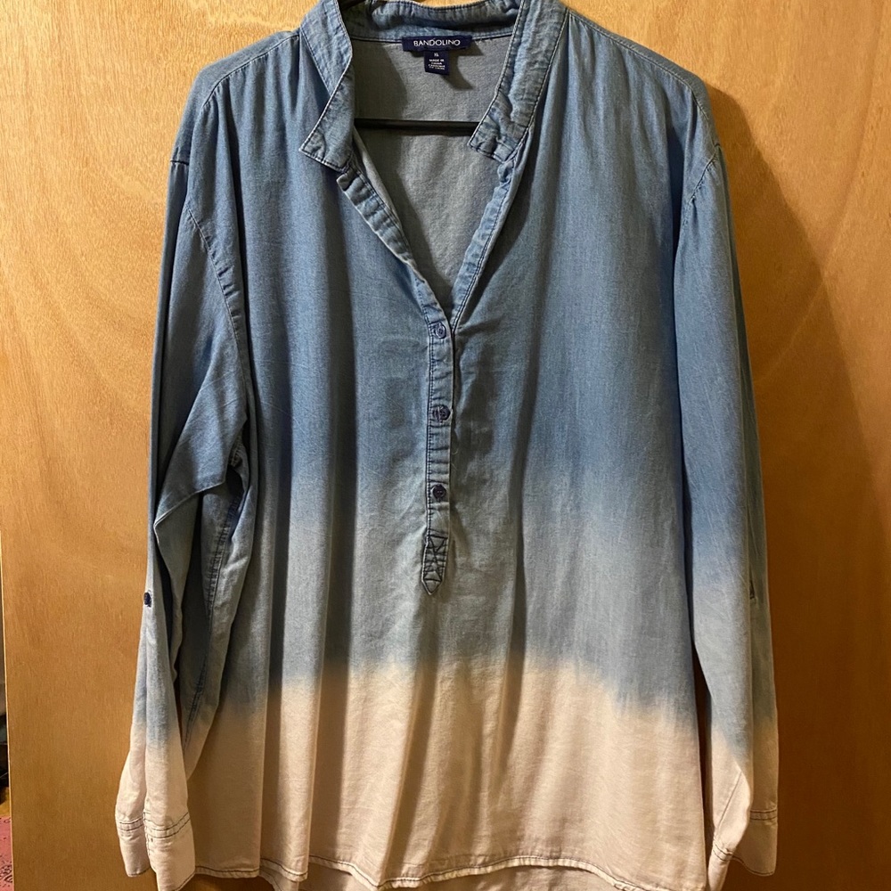 Ladies top ombré blue
